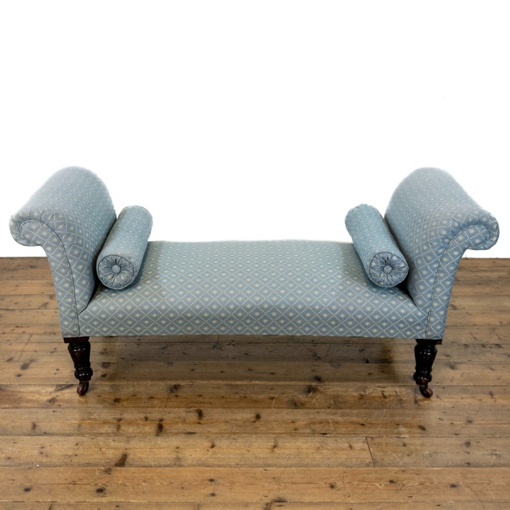 Victorian Antique Upholstered Window Seat View V