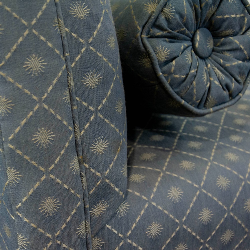 Victorian Antique Upholstered Window Seat View VIII