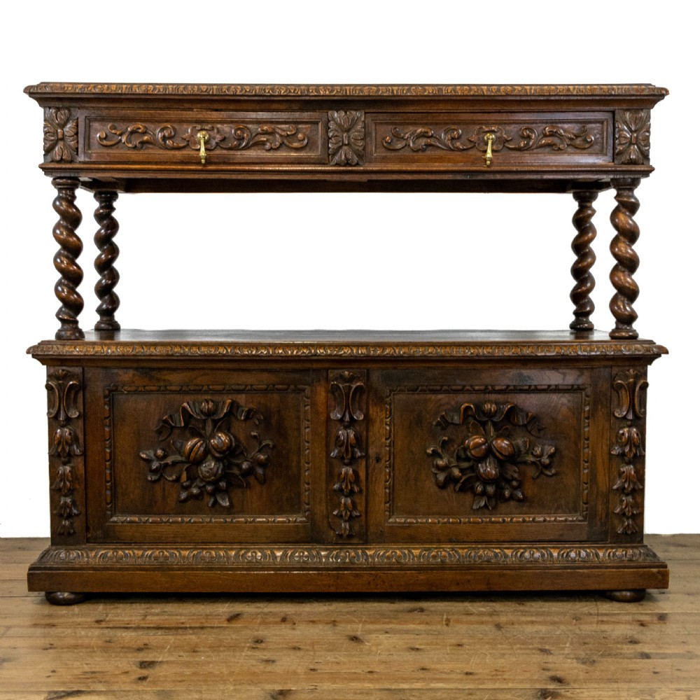 Antique Carved Oak Buffet