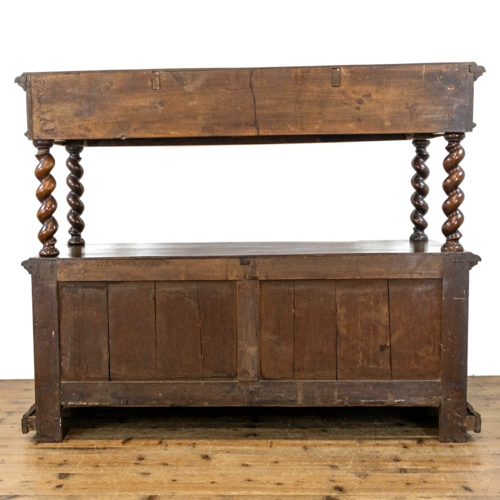 Antique Carved Oak Buffet View X