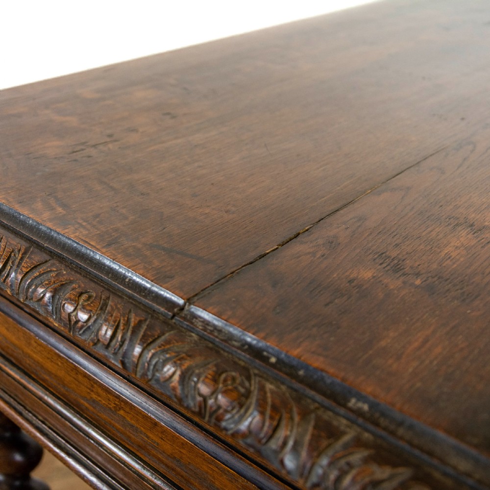 Antique Carved Oak Buffet View XII