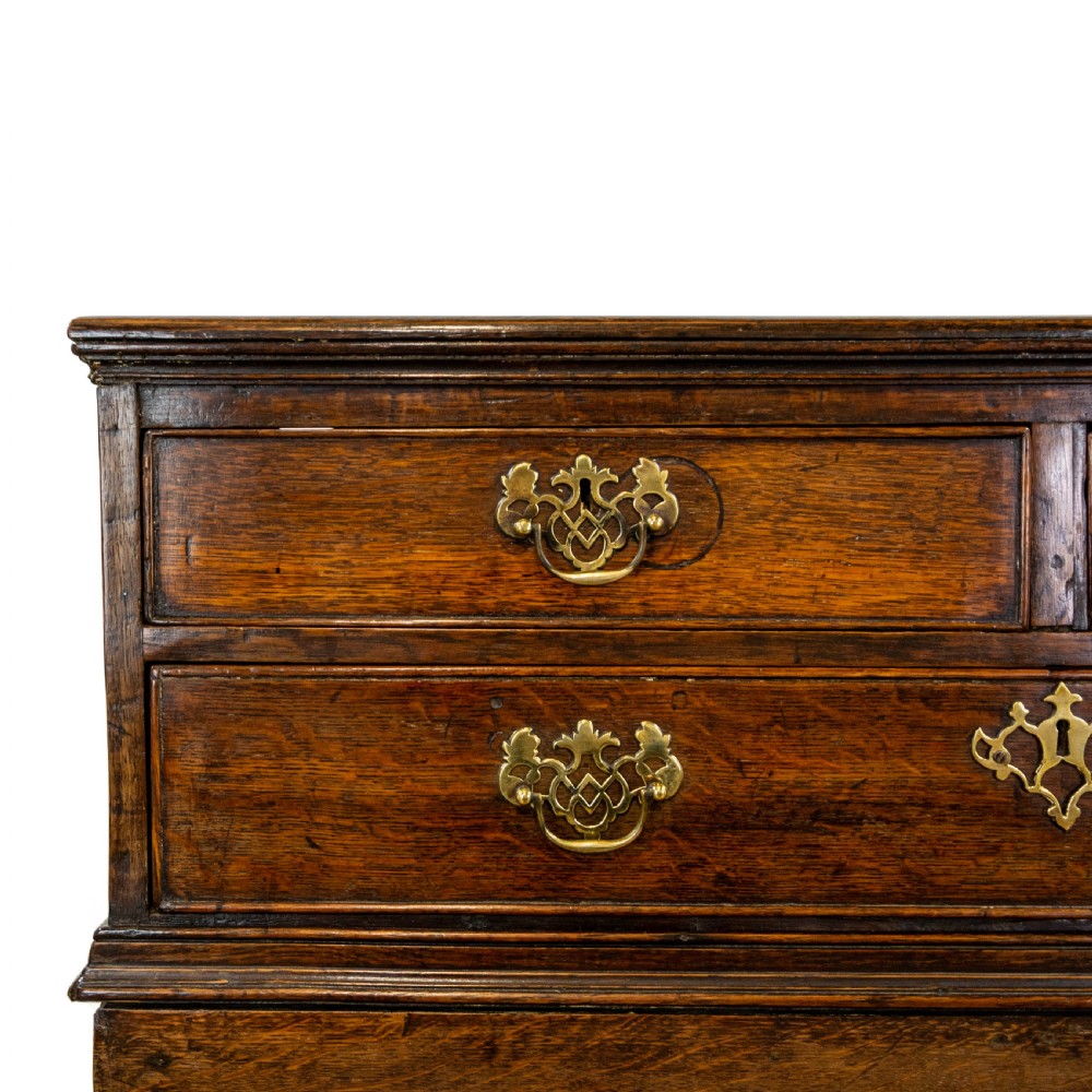 Georgian Antique Oak Side Table View III