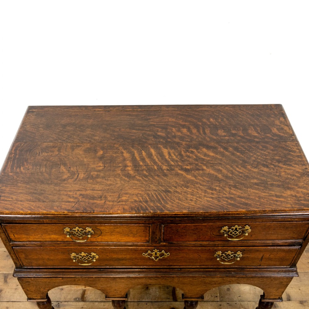 Georgian Antique Oak Side Table View IV