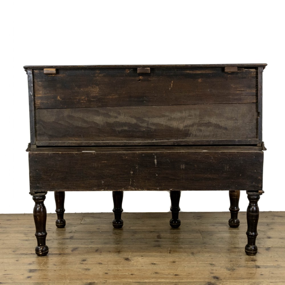Georgian Antique Oak Side Table View VIII