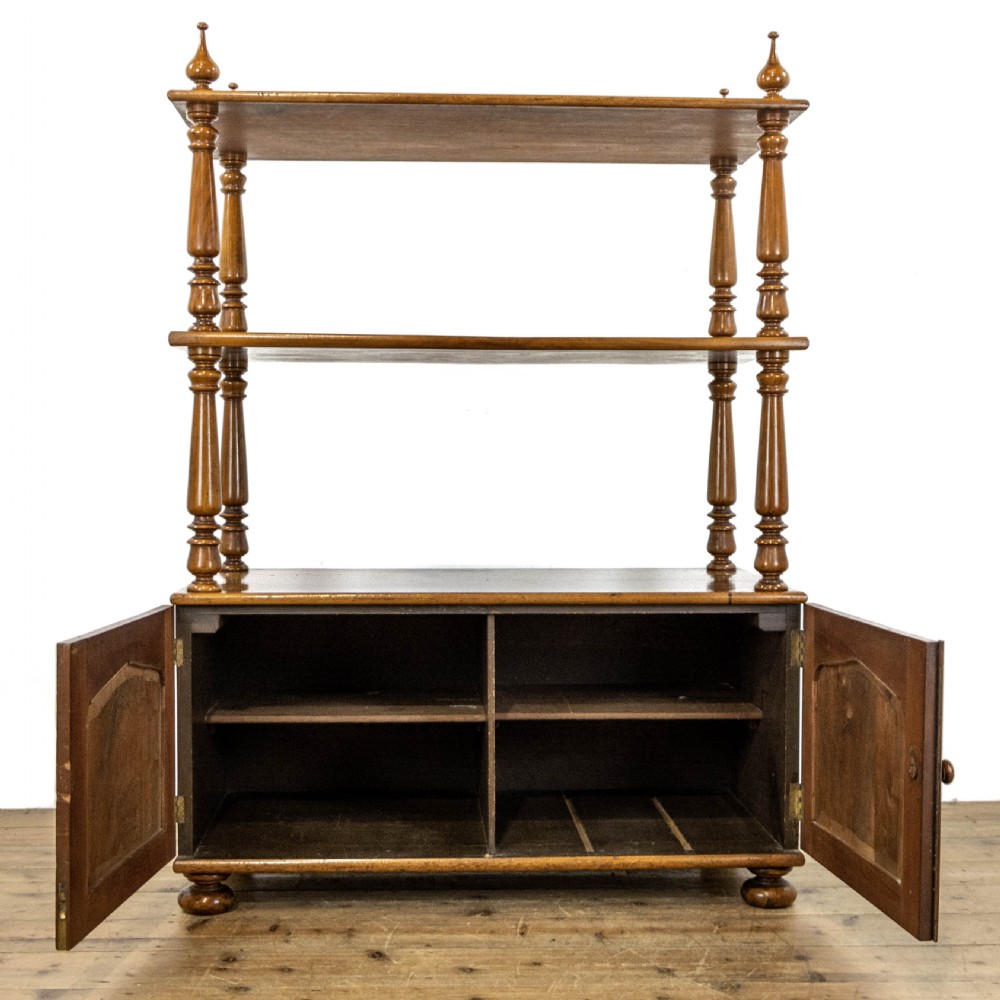 Antique Mahogany Buffet with Cupboard Base View II