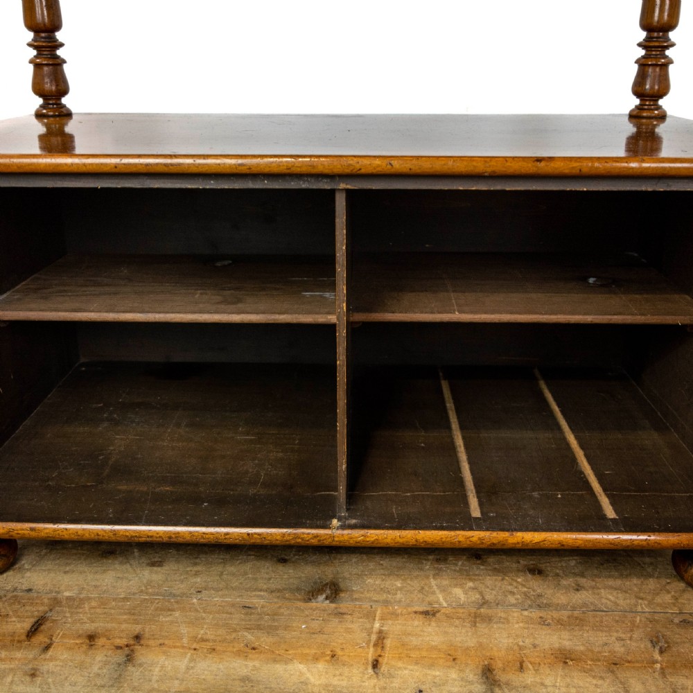 Antique Mahogany Buffet with Cupboard Base View III