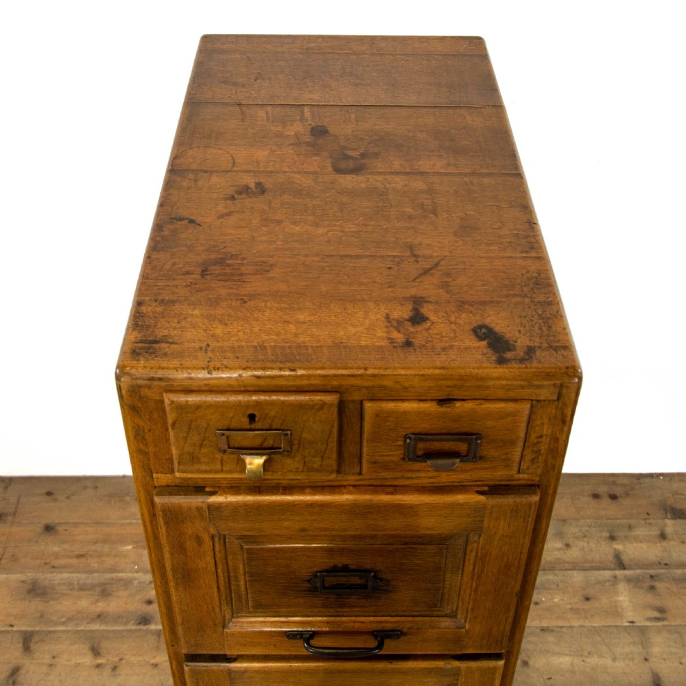 Antique Oak Filing Cabinet View III