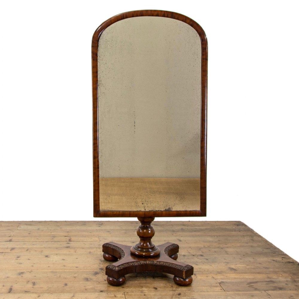 Edwardian Antique Mahogany Cheval Mirror
