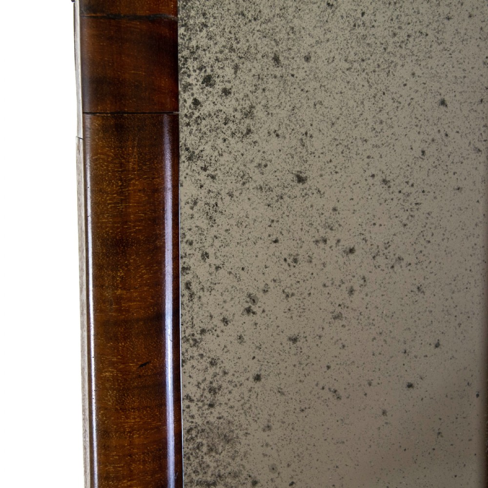 Edwardian Antique Mahogany Cheval Mirror View II