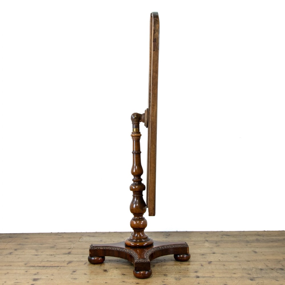 Edwardian Antique Mahogany Cheval Mirror View V