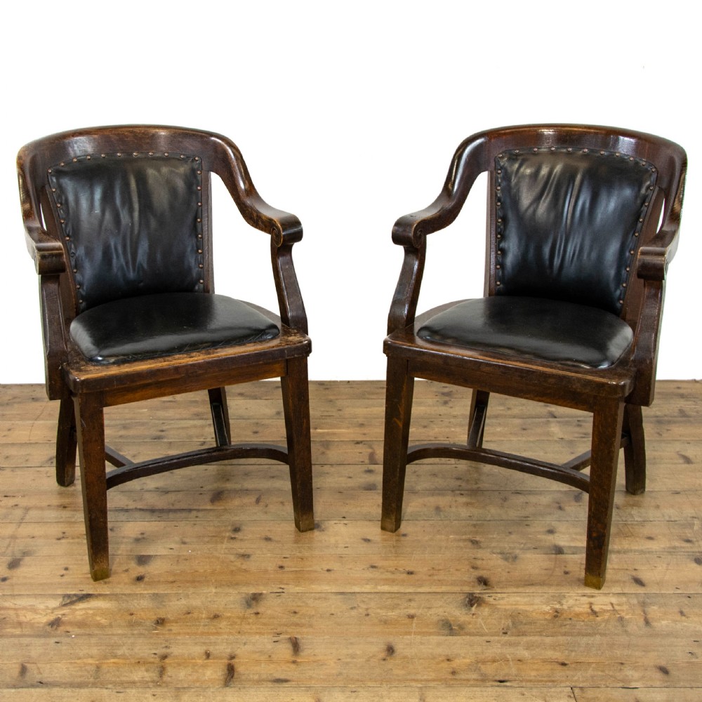  Pair of Gentleman's Tub Style Chairs