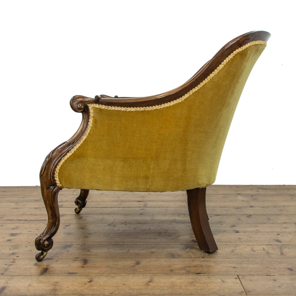 Victorian Antique Mahogany Easy Chair View IV