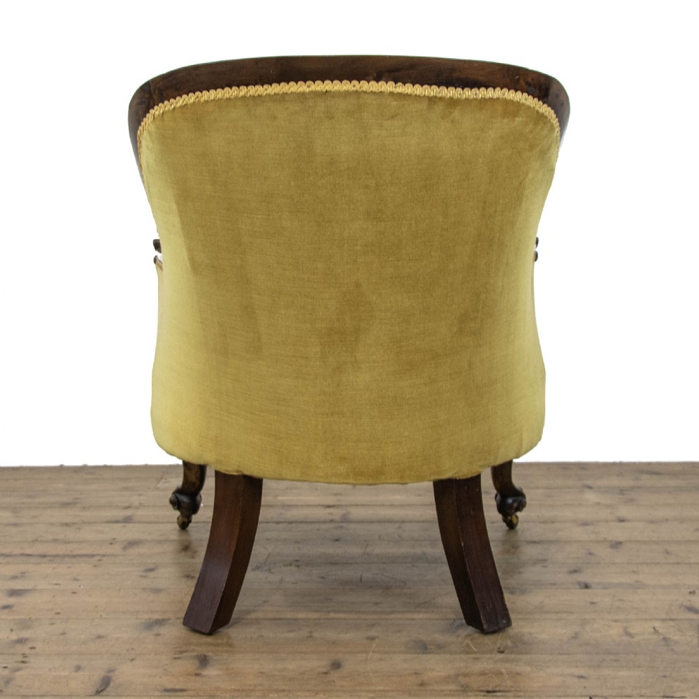 Victorian Antique Mahogany Easy Chair View V
