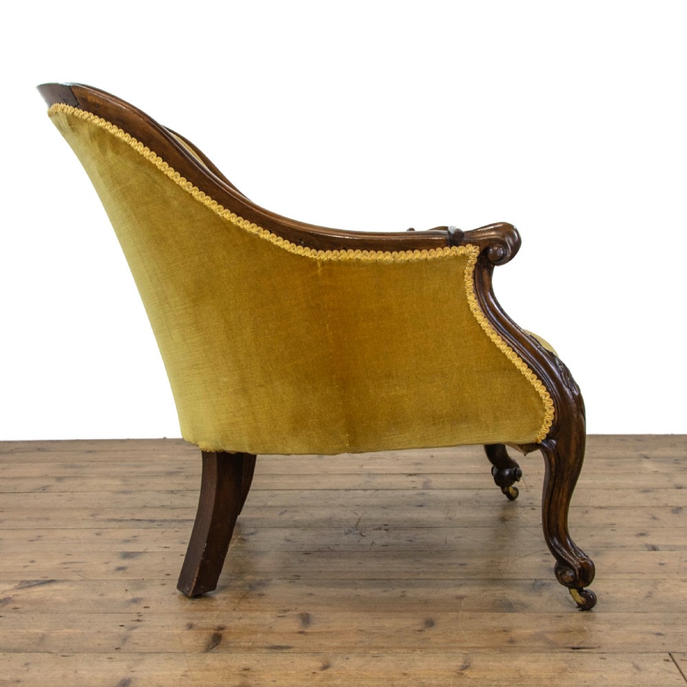 Victorian Antique Mahogany Easy Chair View VI