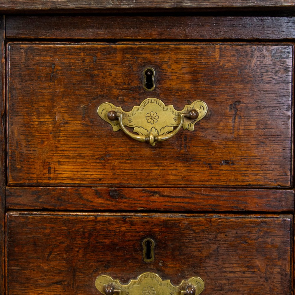 Antique Oak Pedestal Desk View IV