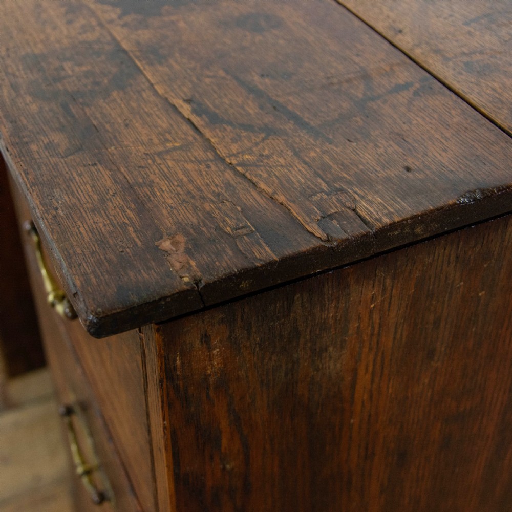 Antique Oak Pedestal Desk View XI
