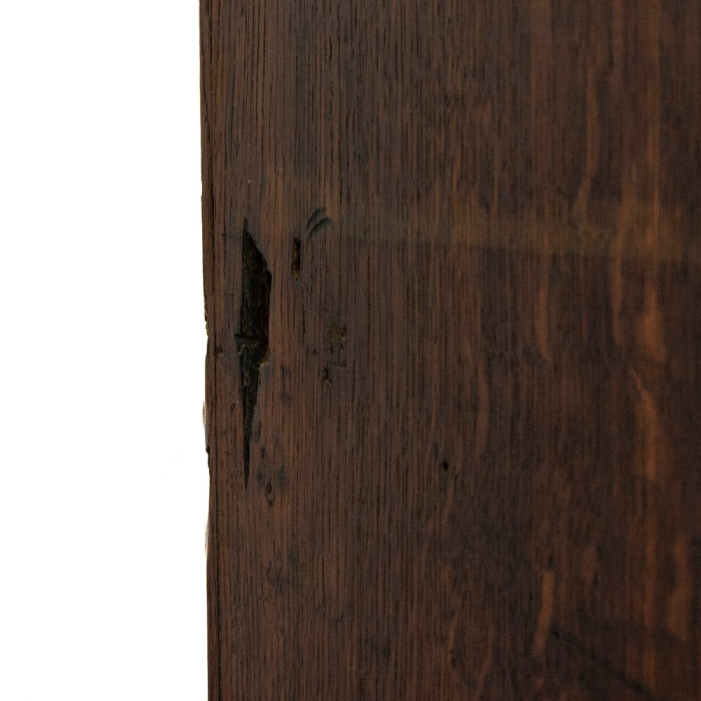 Antique Oak Pedestal Desk View XV