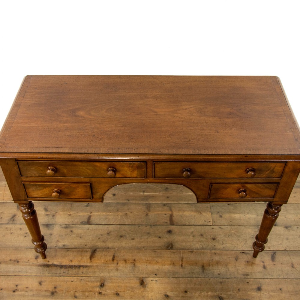 Antique Mahogany Kneehole Writing Table View III