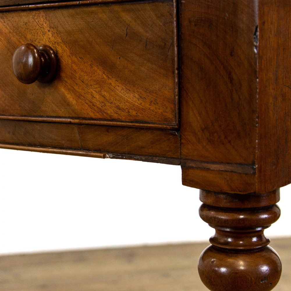 Antique Mahogany Kneehole Writing Table View VI