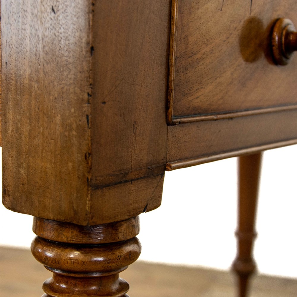 Antique Mahogany Kneehole Writing Table View XII