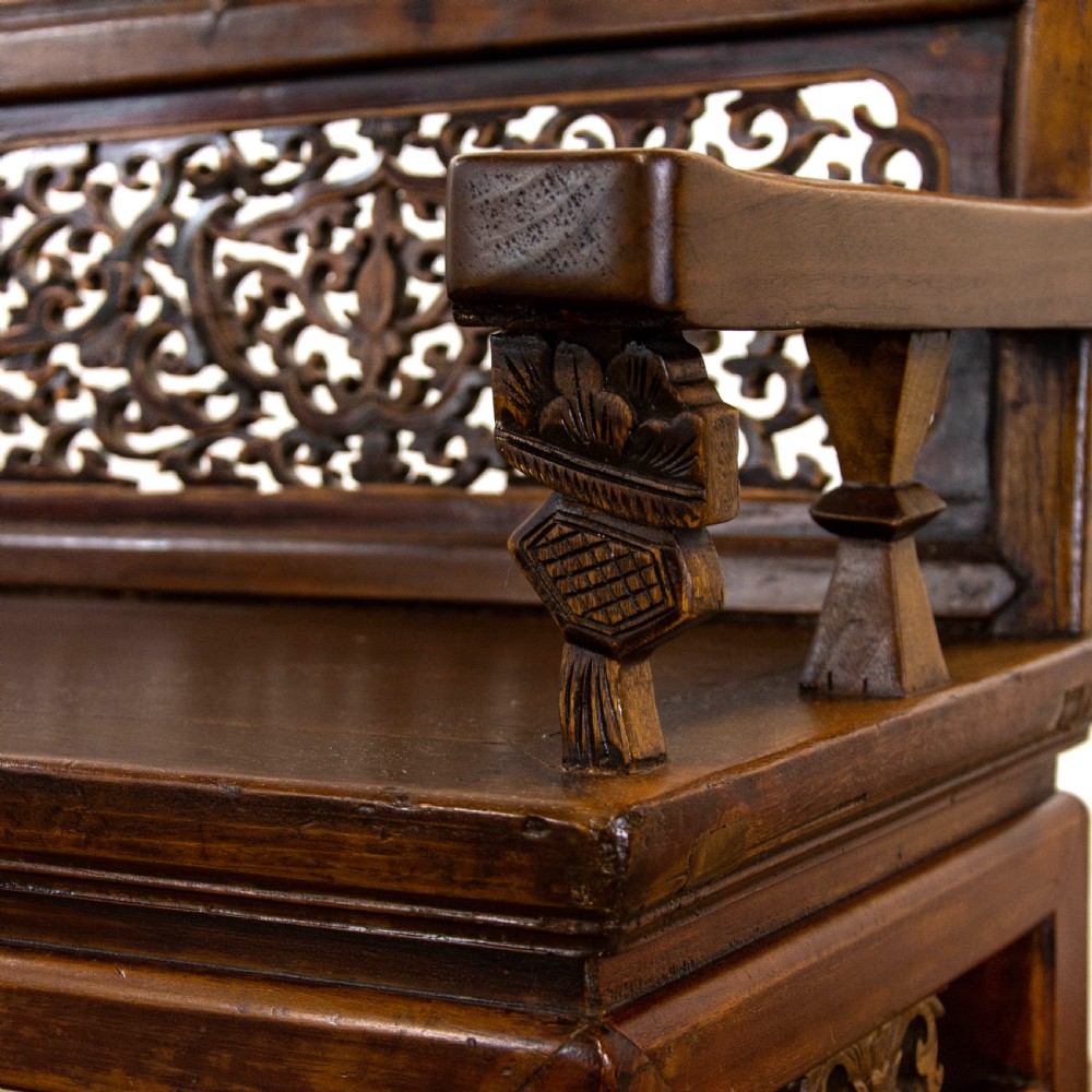 Unusual Chinese Hall Bench View V