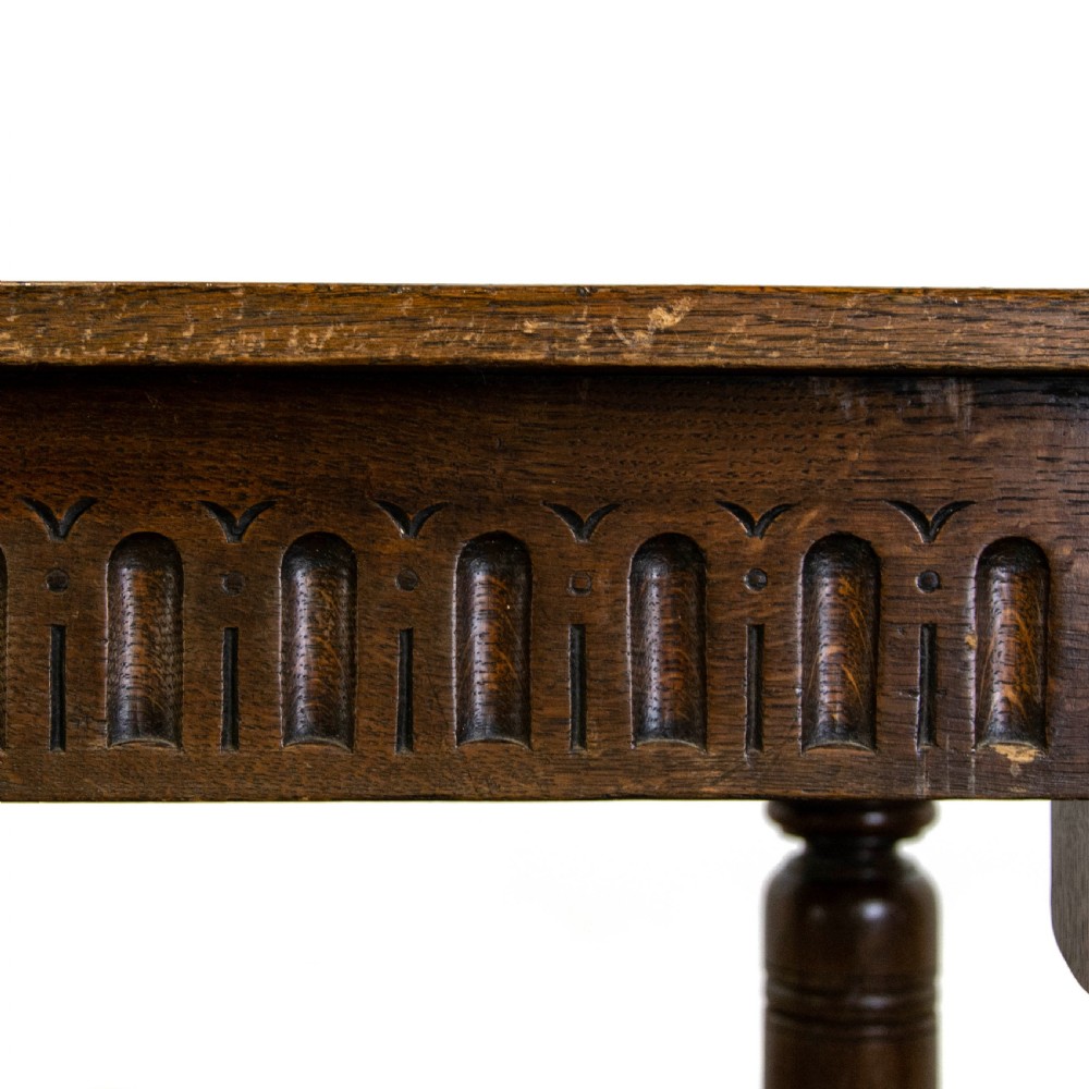 Antique Oak Refectory Dining Table View VII