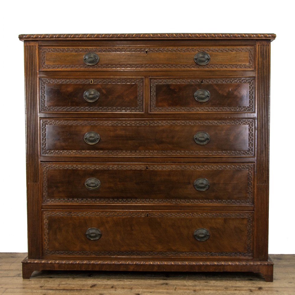 Large Antique Mahogany Chest of Drawers