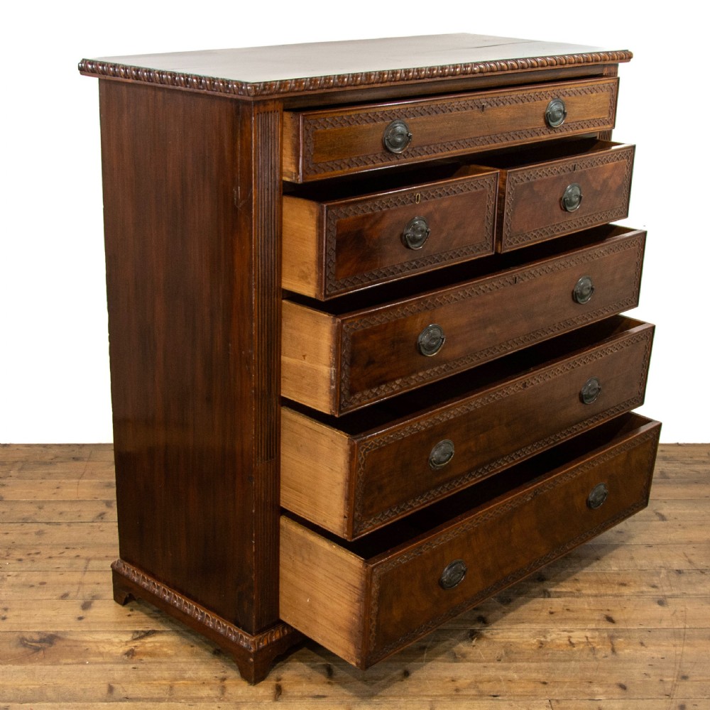 Large Antique Mahogany Chest of Drawers View V
