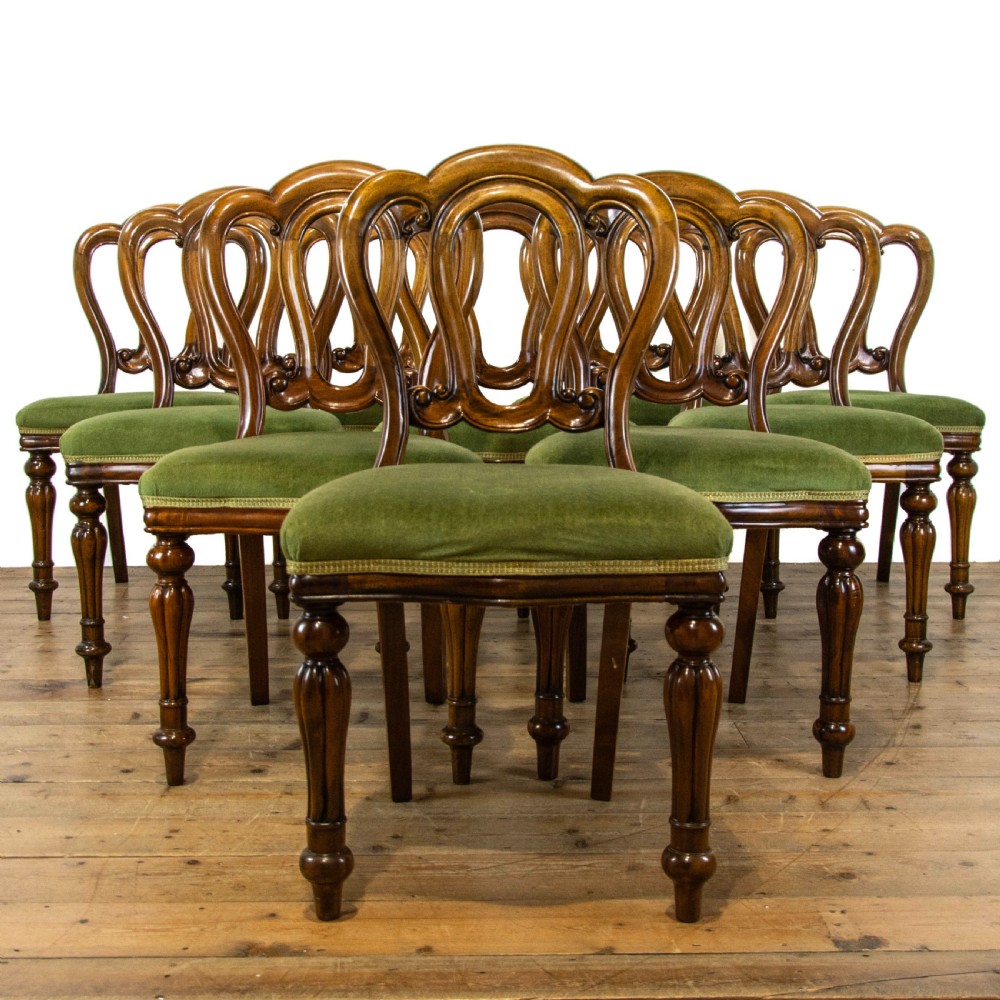 Set of Ten Victorian Dining Chairs View II