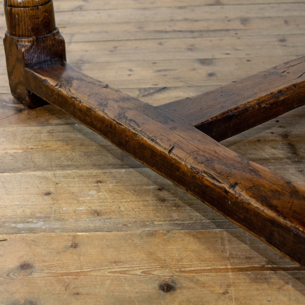 Extendable Antique Dining Table in the Jacobean Style View VI