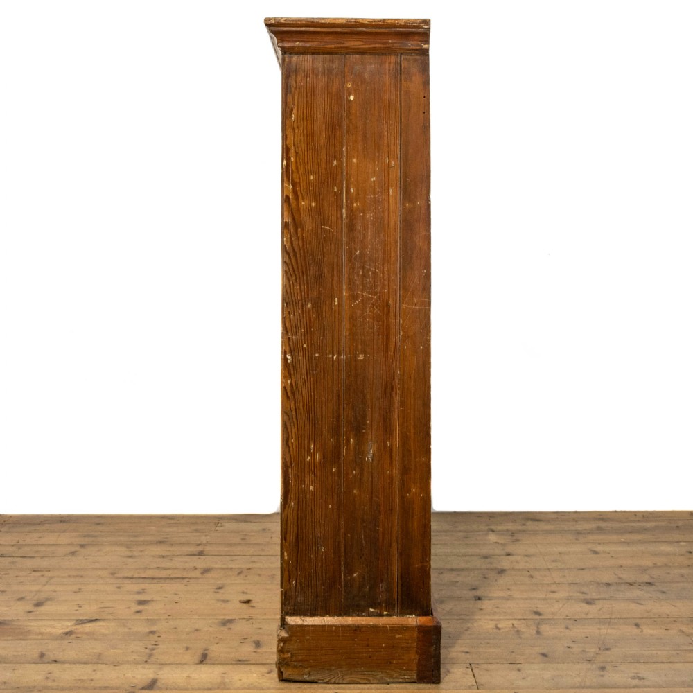 Large Antique Pitch Pine School Cupboard View IX