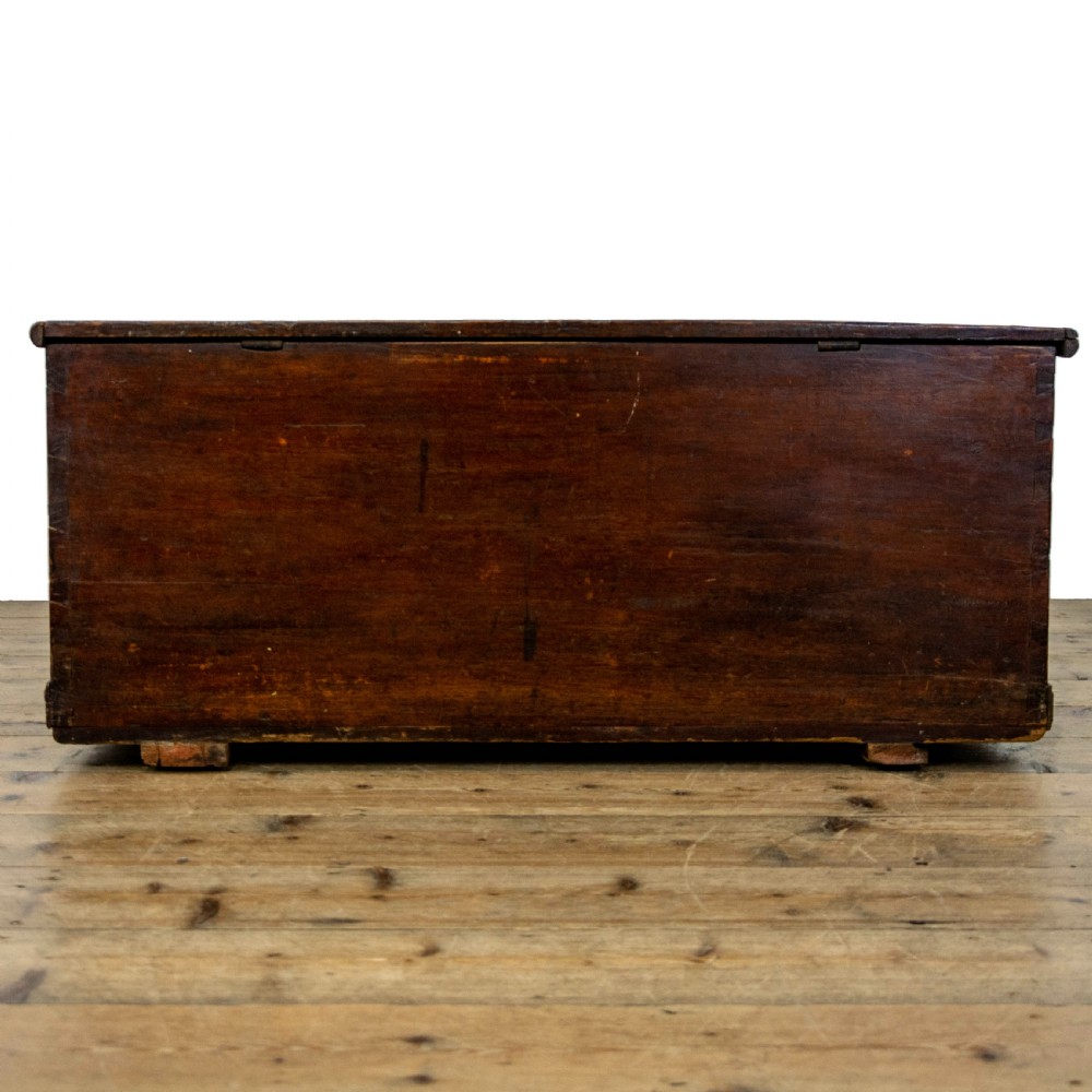 Small 19th Century Antique Elm Chest View V