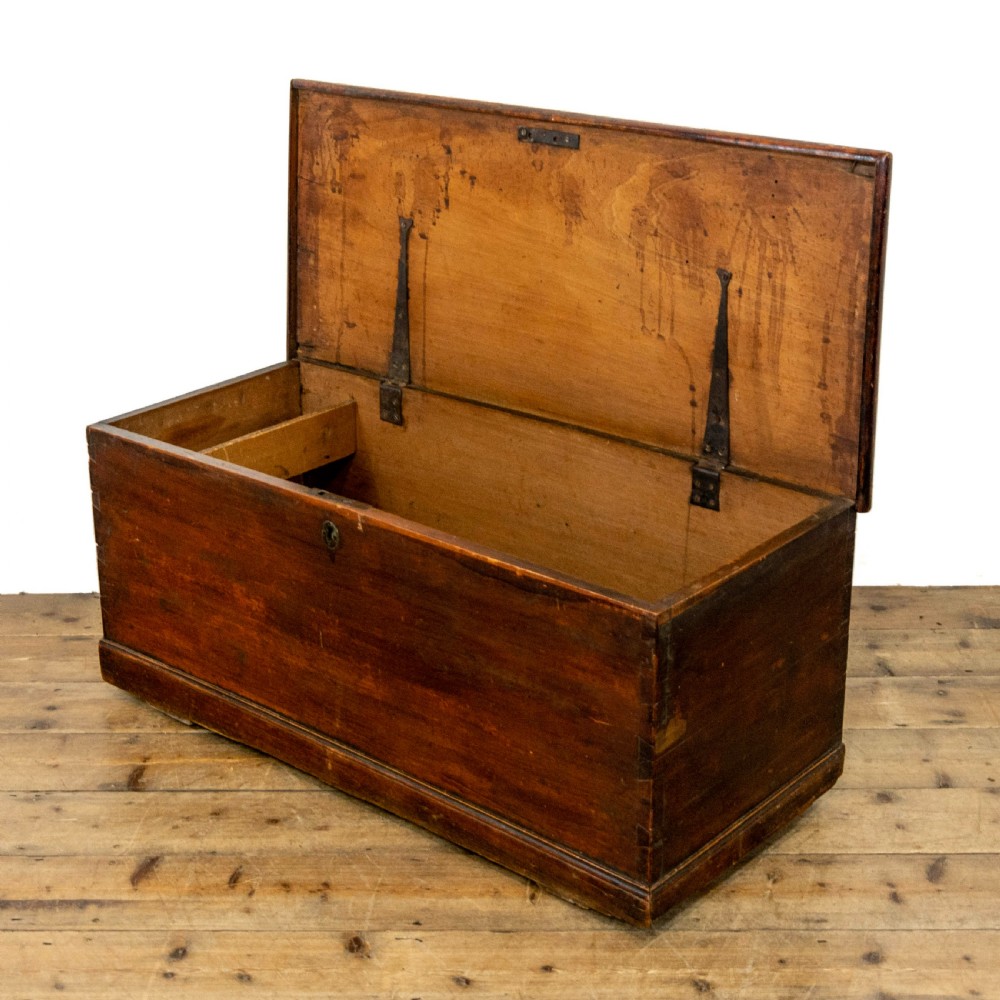 Small 19th Century Antique Elm Chest View VII