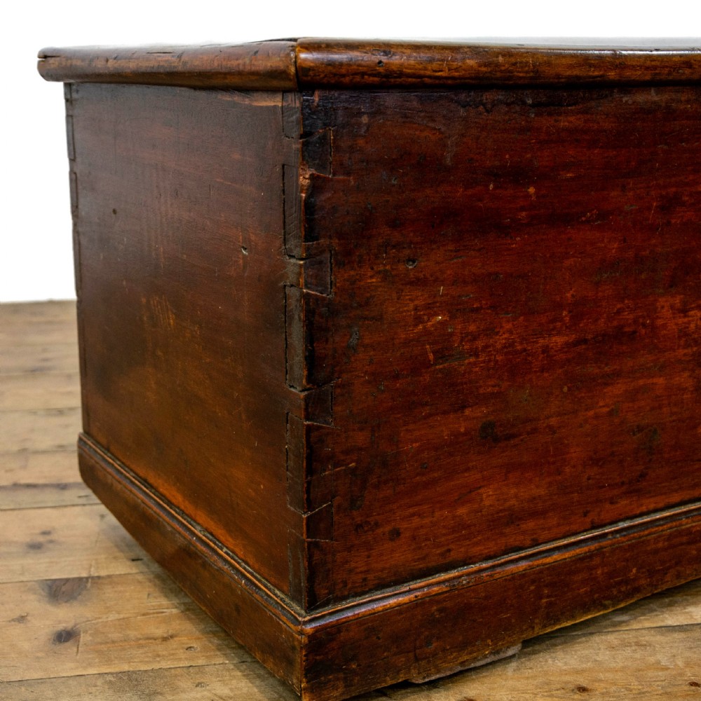 Small 19th Century Antique Elm Chest View IX