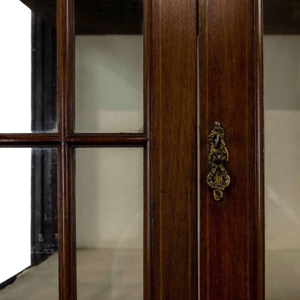 Edwardian Antique Mahogany Glass Display Cabinet View II