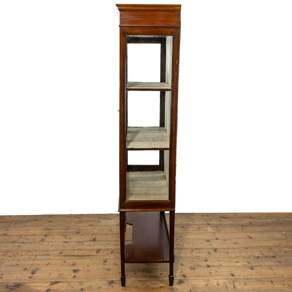 Edwardian Antique Mahogany Glass Display Cabinet View XI