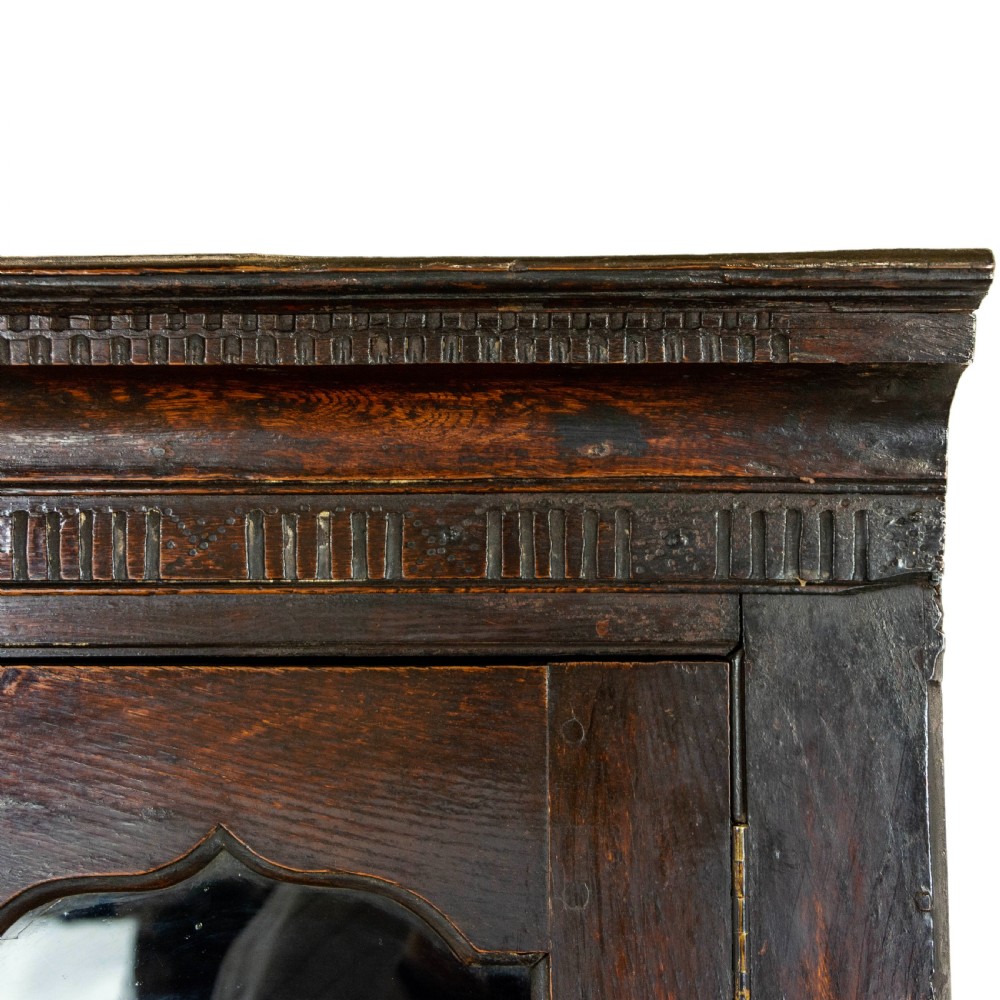 18th Century Antique Oak Corner Cupboard View X