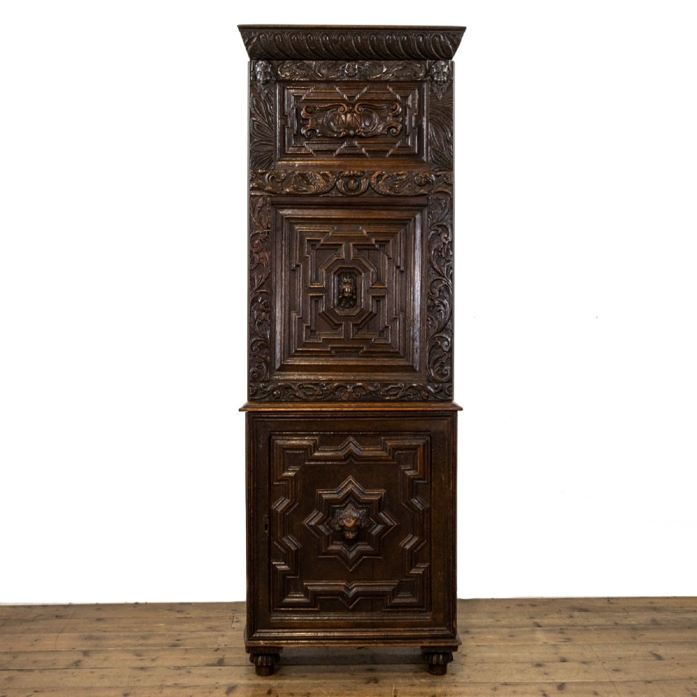 Antique Carved Oak Cupboard