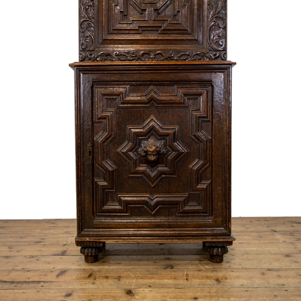 Antique Carved Oak Cupboard View II