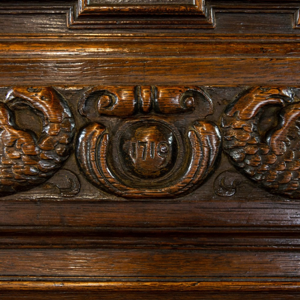 Antique Carved Oak Cupboard View V