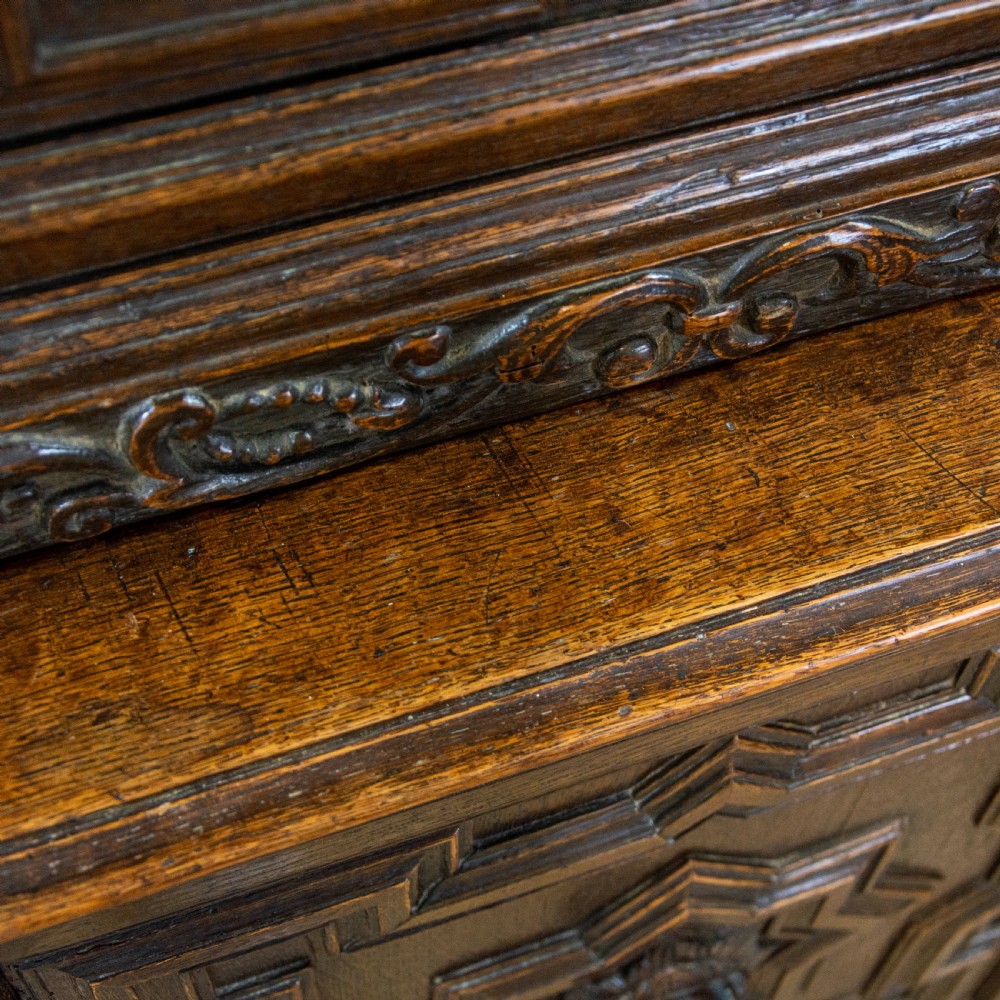 Antique Carved Oak Cupboard View X