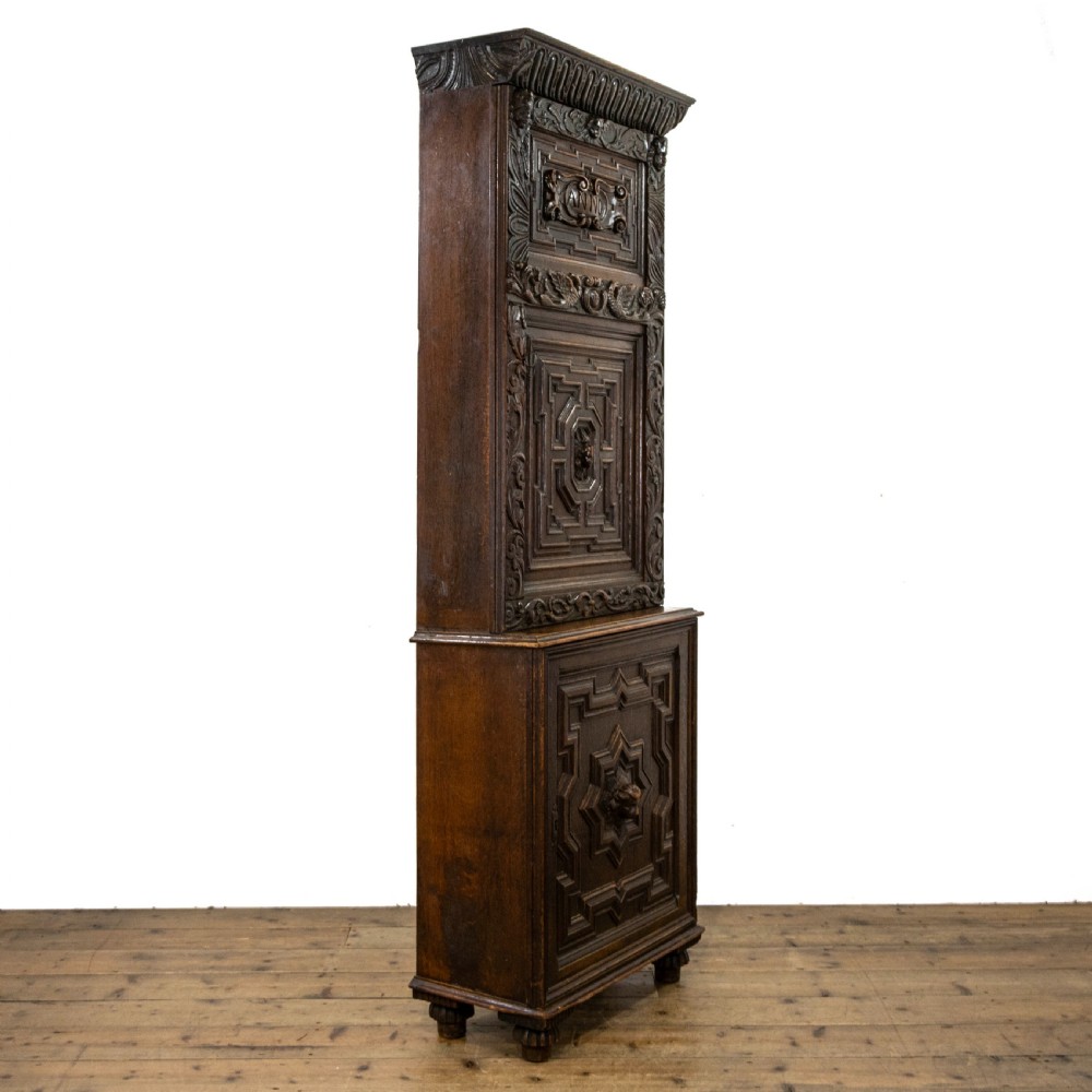 Antique Carved Oak Cupboard View XI