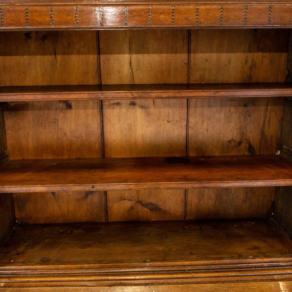 Antique Welsh Oak Bureau Bookcase View V