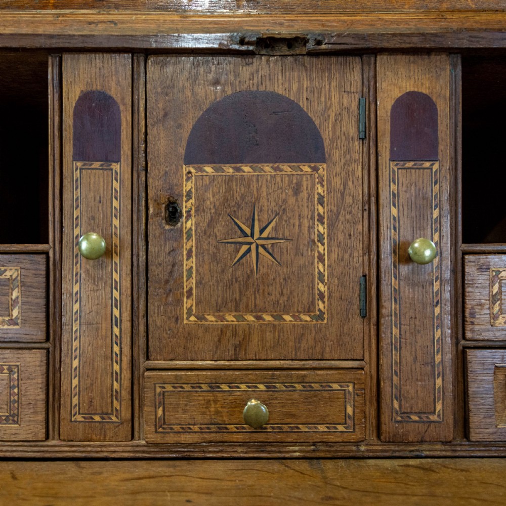 Antique Welsh Oak Bureau Bookcase View IX