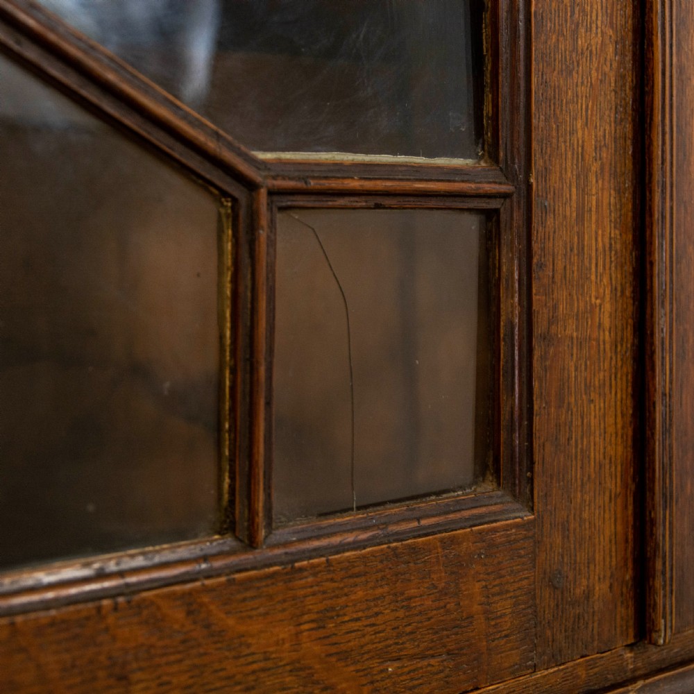 Antique Welsh Oak Bureau Bookcase View XIV