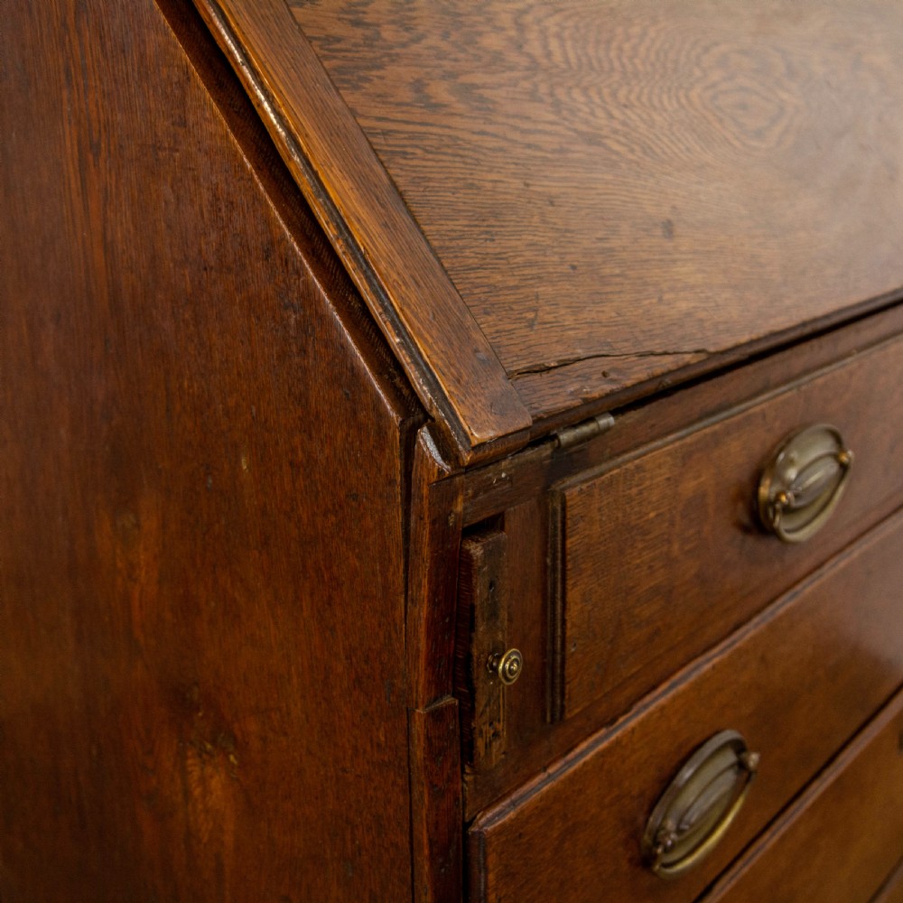 Antique Welsh Oak Bureau Bookcase View XV