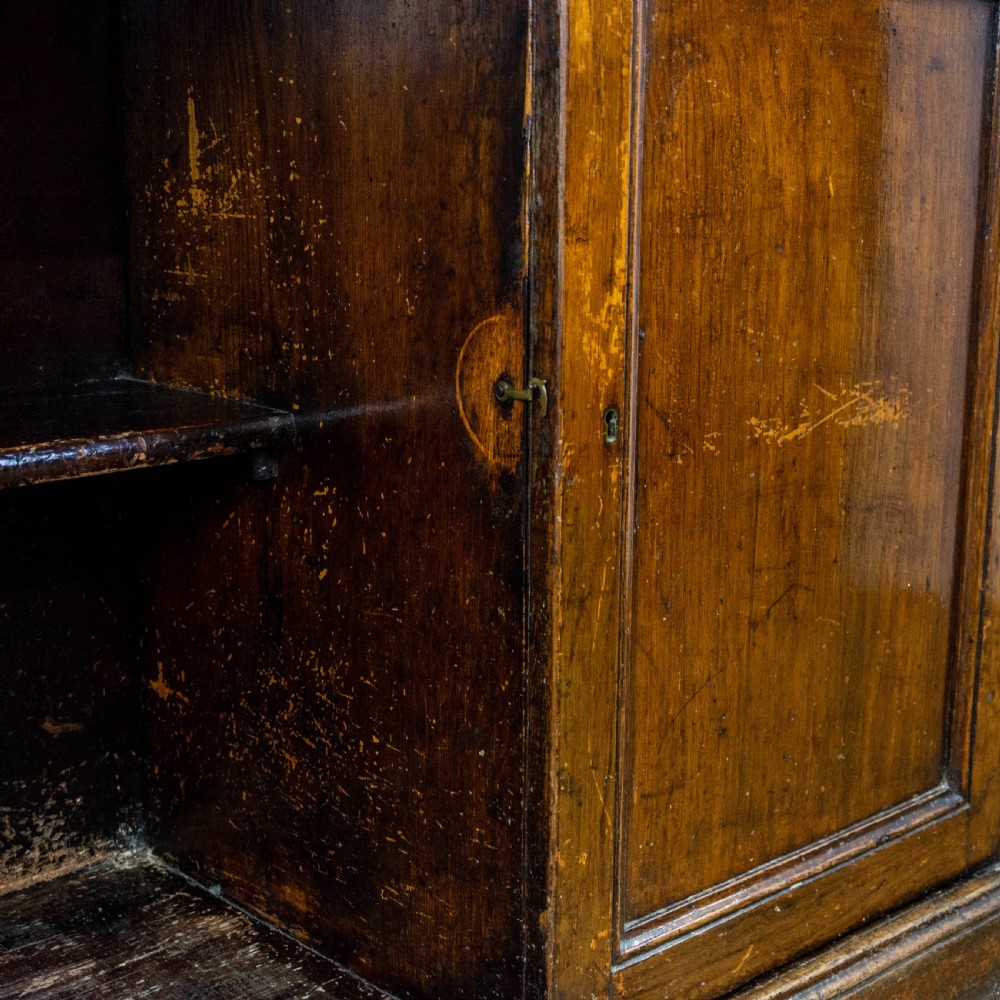 Antique Oak Two Stage Rack Back Dresser View V