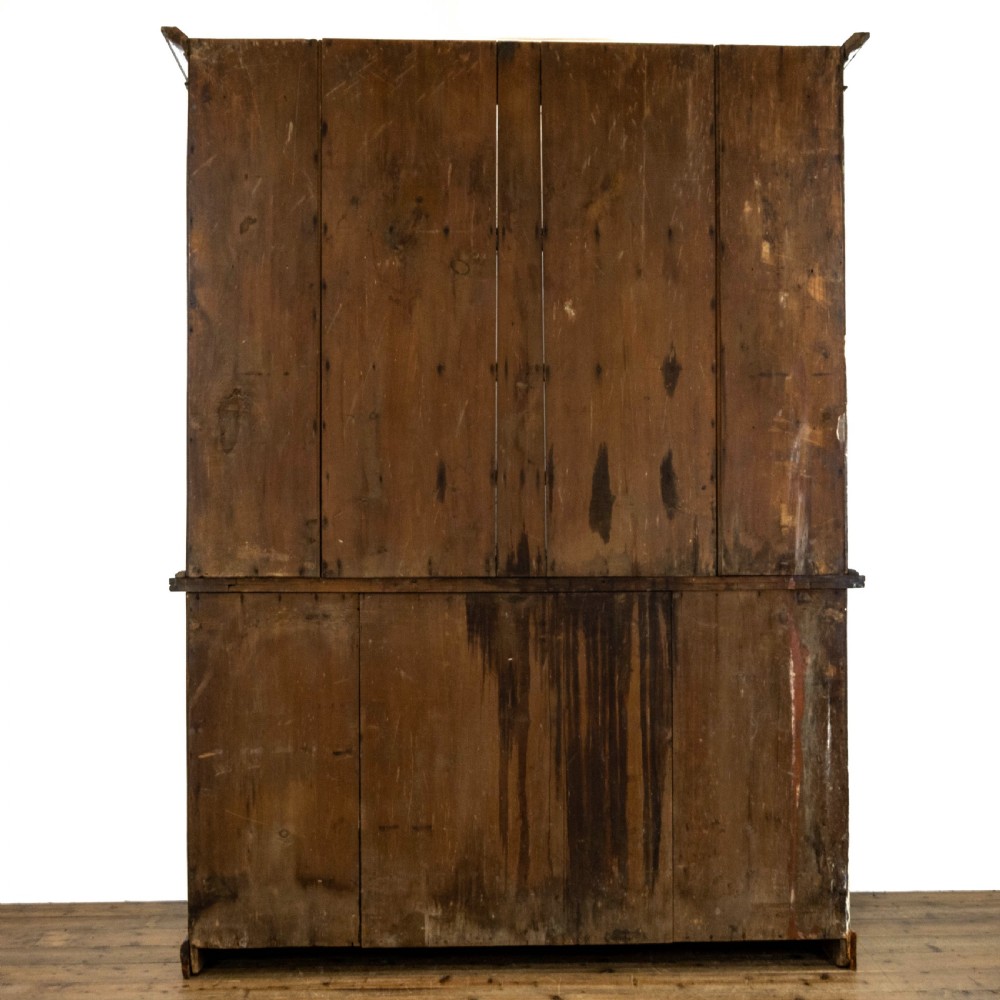 Antique Oak Two Stage Rack Back Dresser View XIII