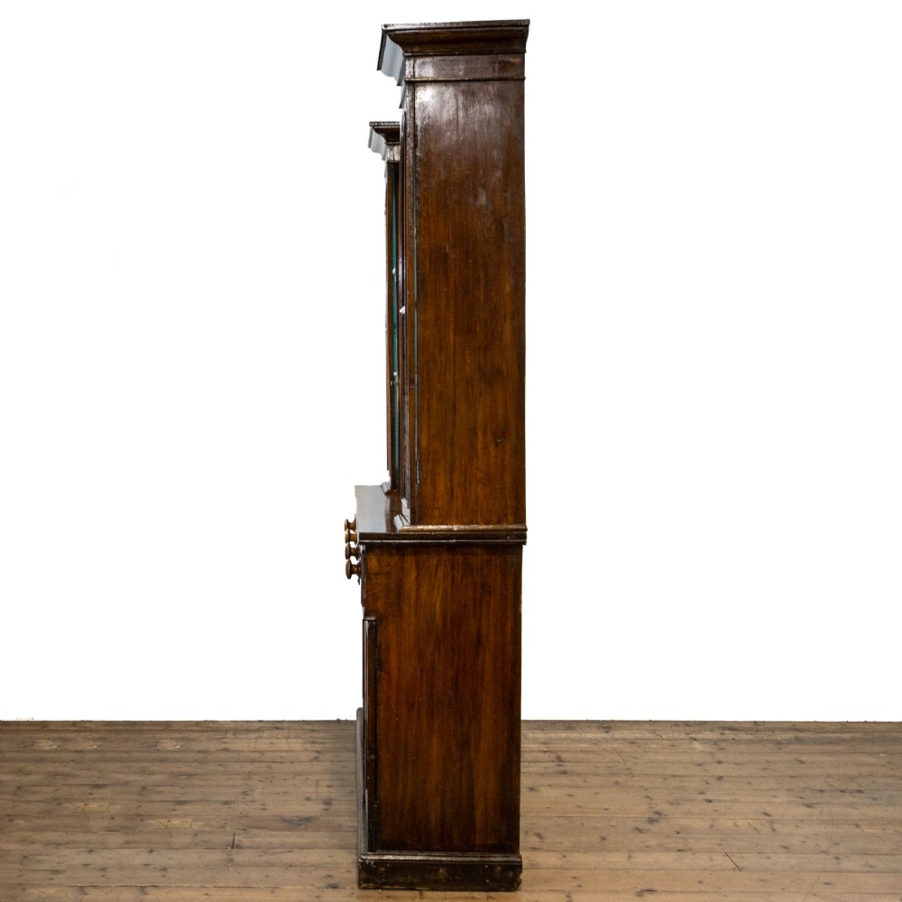 Antique Oak Two Stage Rack Back Dresser View XIV