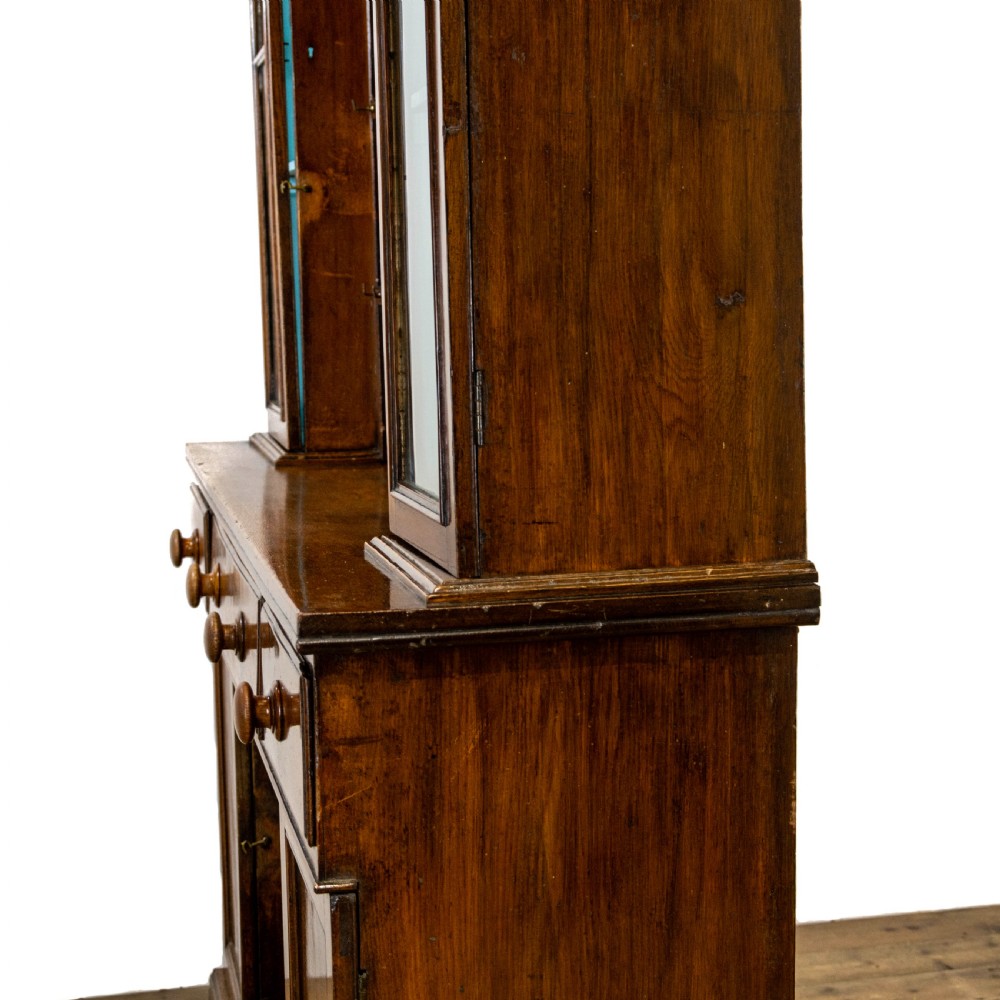 Antique Oak Two Stage Rack Back Dresser View XV